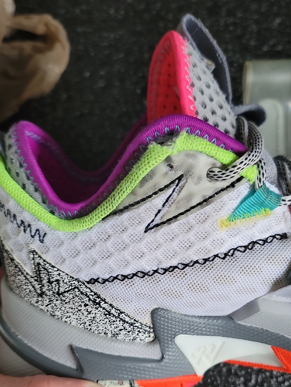Nike Air Jordan 'Why Not' ZerO.3 Wmns 7.5 "Pink/Grey Fast Shipping - Picture 14 of 15